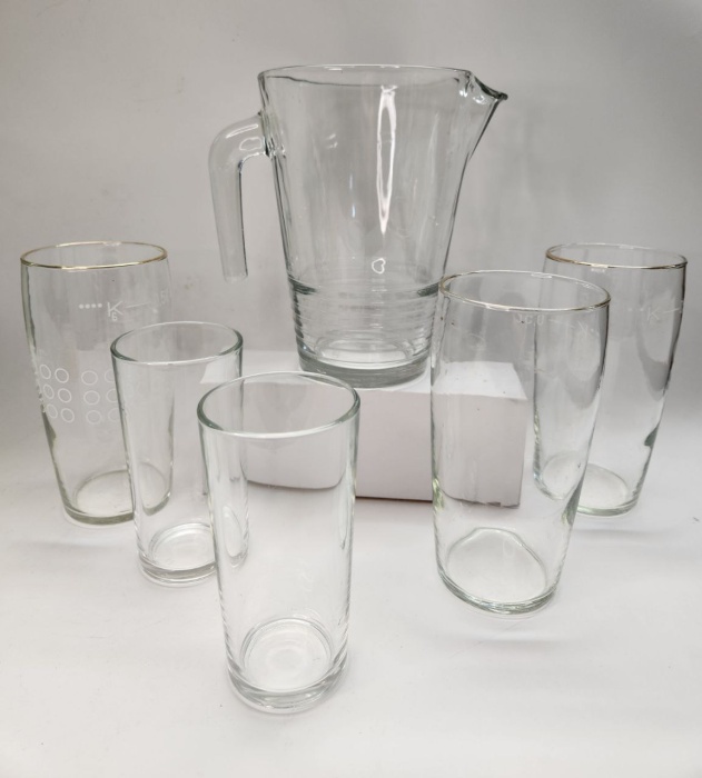  Кувшин IKEA и 5 стаканов стекло