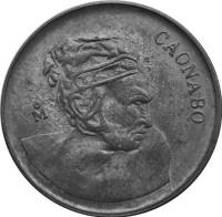 (№1984km64a) Монета Доминиканская Республика 1984 год 1 Centavo (Caonabo)