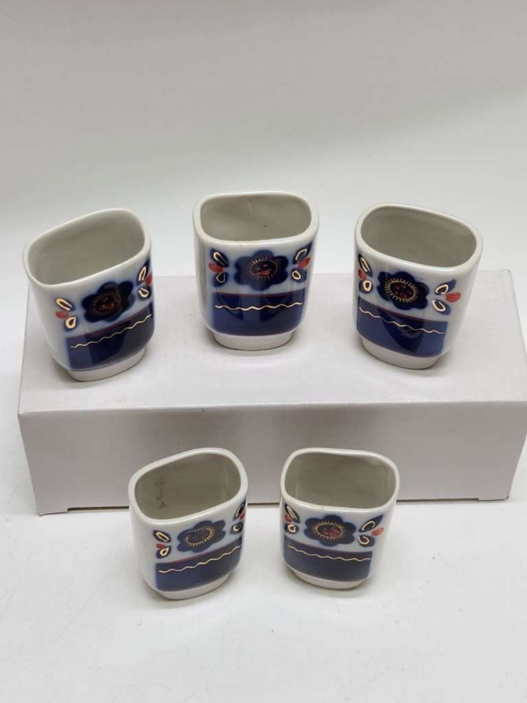 Стопки фарфоровые Городница 5 шт