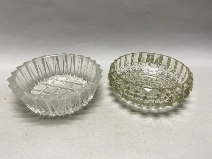 Салатник хрусталь 2 шт толстые стенки