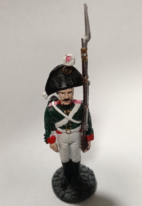 Оловянный солдатик &quot;Мушкетёр Тенгинского мушкетерского полка 1802 - 1803 гг.&quot;