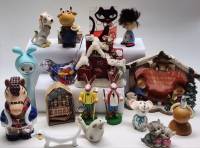 Фигурки статуэтки разные новогодние фоторамка аромолампа 17 штук