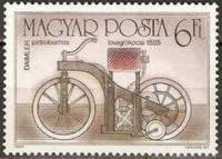 (1985-074) Марка Венгрия "Daimler, 1885"    100-летие мотоцикла II Θ