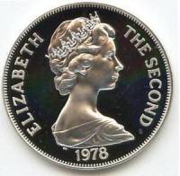 () Монета Тристан да Кунья 1978 год 1 крона ""   PROOF