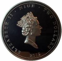 () Монета Остров Ниуэ 2012 год 2  ""    AU