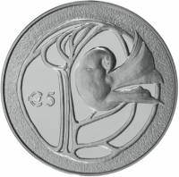 (№2010km94) Монета Кипр 2010 год 5 Euro (50-летия Республики Кипр)