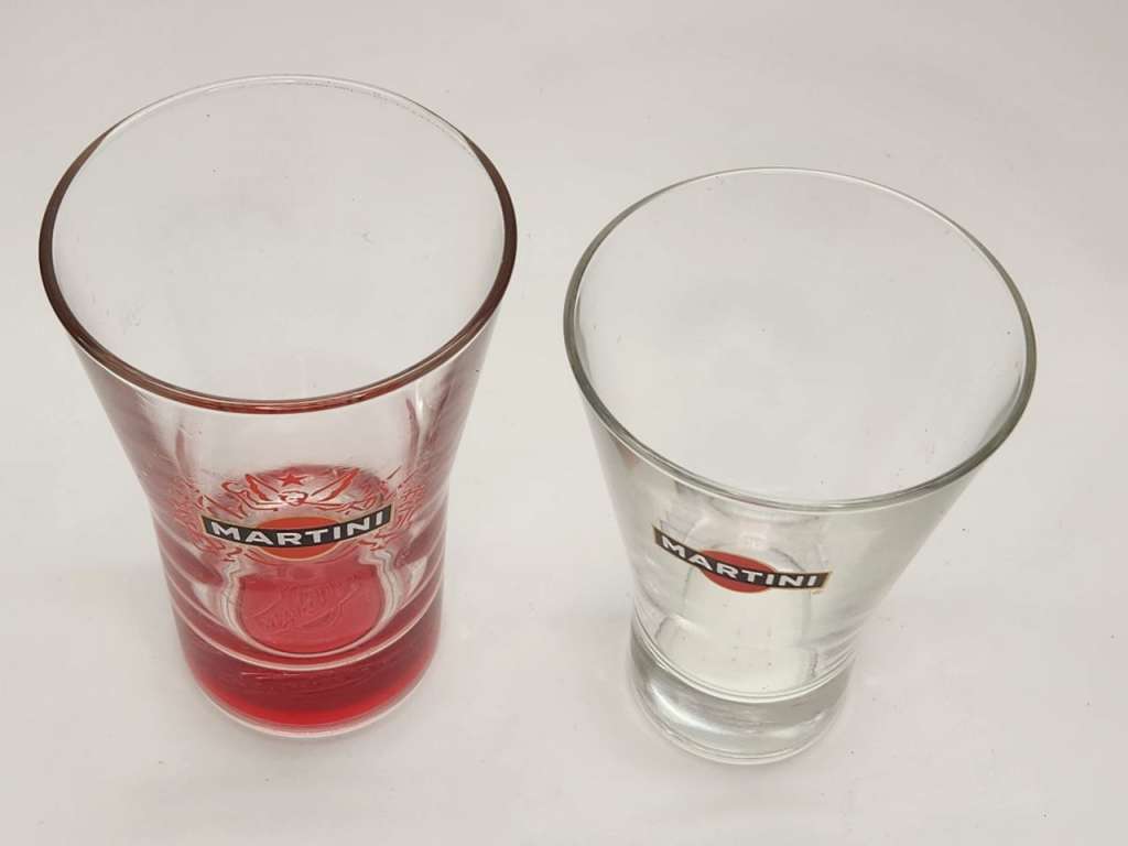Стаканы бокалы 2 шт Martini Мартини коллекционные 