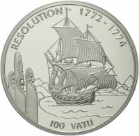() Монета Вануату 1996 год 100  ""    AU