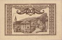 (№1920) Банкнота Австрия 1920 год "20 Heller"