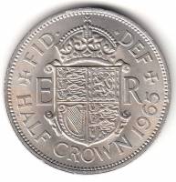 () Монета Великобритания 1965 год 1/2 кроны "Елизавета II"  Медь-Никель  UNC