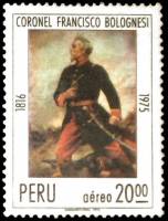 (№1975-1003) Марка Перу 1975 год "Франсиско Болоньези", Гашеная