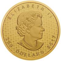 (№2017) Монета Канада 2017 год 200 Dollars (Канада 150 Знаковых Кленовый Лист)