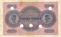 (№1907P-4a.1) Банкнота Швейцария 1907 год "1,000 Franken/Francs/Franchi" (Подписи: Hirter  Kundert  
