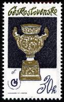 (1977-029) Марка Чехословакия "Керамическая чаша" ,  III O