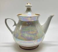 Чайник доливной, перламутр, позолота, СССР (есть скол)
