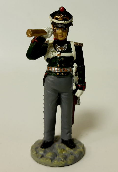Оловянный солдатик &quot;Обер-офицер гвардейской пешей артиллерий, 1814 г.&quot;