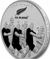 (№2011km345) Монета Новая Зеландия 2011 год 1 Dollar (Все Черные)