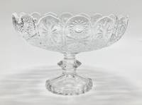 Фруктовница на ножке, хрусталь