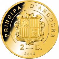() Монета Андорра 2009 год 2  ""    AU