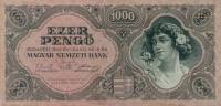 (1945) Банкнота Венгрия 1945 год 1 000 пенго    XF