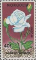 (1988-012) Марка Монголия "Паскаль"    Розы III Θ