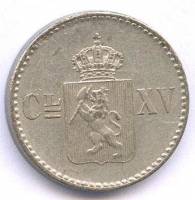 (№1871km337) Монета Норвегия 1871 год 4 Skilling