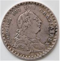 () Монета Англия / Великобритания 1811 год 160  ""   Биметалл (Серебро - Ниобиум)  AU