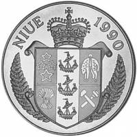 () Монета Остров Ниуэ 1990 год 5 долларов ""  Медь-Никель  AU