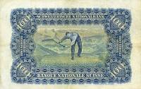 (№1943P-35p.3) Банкнота Швейцария 1943 год "100 Franken/Francs/Franchi" (Подписи: Bachmann  Hirs  Bl