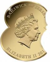 () Монета Остров Джерси 2014 год 5 фунтов ""   UNC