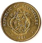 (№1981km43) Монета Сейшельские острова 1981 год 5 Cents (Ф. А. О.)