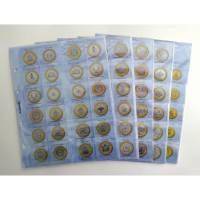 Комплект листов КЛМ-24Д для памятных 10 руб. монет с описанием монет. Россия, #2025021