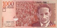2004 Банкнота Колумбия 2004 год 1 000 песо Хорхе Эльесер Гайтан   UNC