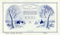 (№1941P-14p) Банкнота Экваториальная Африка 1941 год "1,000 Francs"