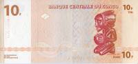 (2003) Банкнота Дем Республика Конго 2003 год 10 франков "Скульптура Тет-а-тет"   UNC