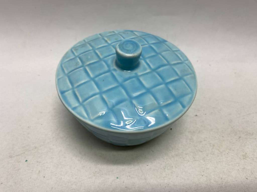 Масленка с крышкой керамика СССР