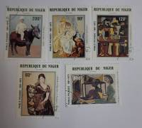 -- Набор марок Республика Нигер 5 шт.  Гашёные , III Θ
