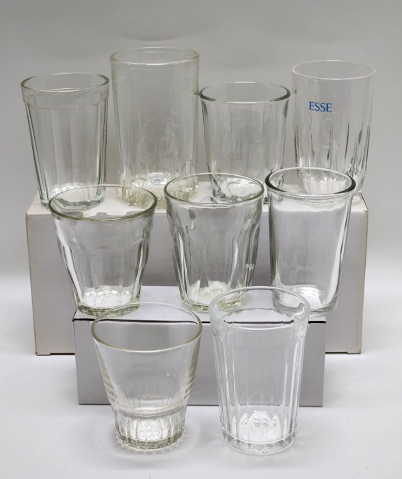 Стаканы 9 штук стекло разные