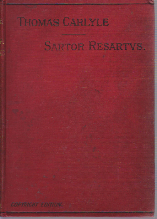 Книга &quot;Sartor Resartus&quot; Не указан T. Carlyle Лондон Твёрдая обл. 228 с. Без илл.