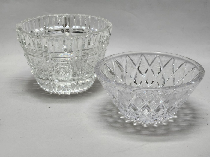 Салатник Конфетница хрусталь СССР 2 штуки 