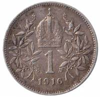 () Монета Австро-Венгрия 1916 год   ""   Серебро (Ag)  UNC