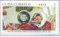 (1972-020) Марка Куба "В. Терешкова"    День космонавтики II Θ