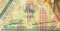 (№1992P-99a.2) Банкнота Мексика 1992 год "10 Nuevos Pesos"