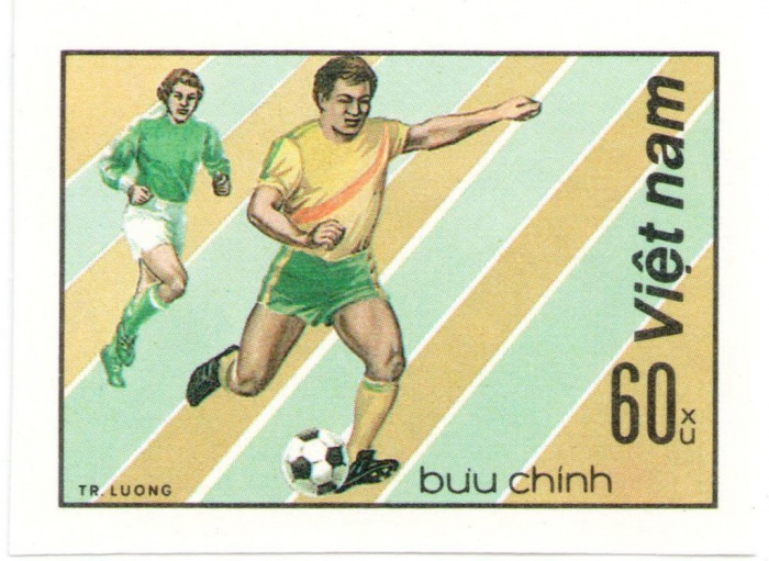 (1982-024) Марка Вьетнам &quot;Футбол (7)&quot;    Футбол III Θ