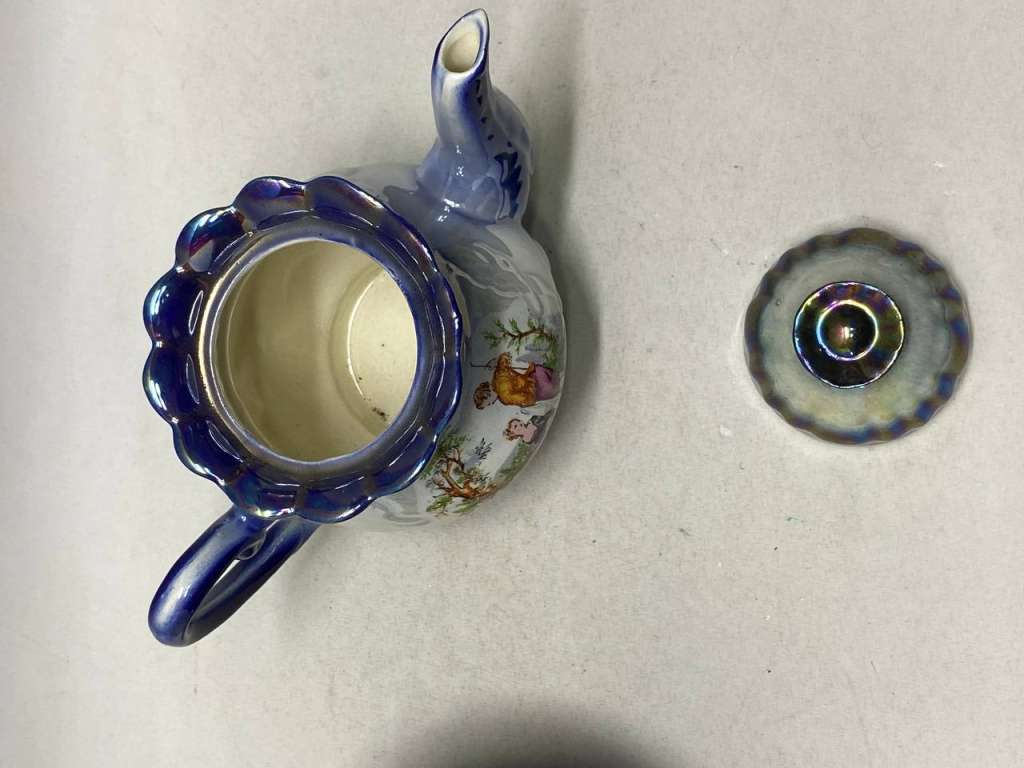 Чайник заварочный и конфетница перламутр