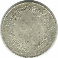 (№1910km71) Монета Бельгия 1910 год 50 Centimes (Фламандские легенды)