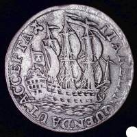 (№1750km90.2) Монета Нидерланды 1750 год 6 Stuiver (Scheepjesschelling)
