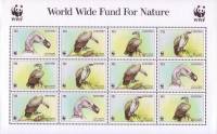 (№1998-1276) Лист марок Лесото 1998 год "Мыс Гриф Белоголовый coprotheres", Гашеный