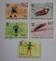 -- Набор марок Республика Нигер 5 шт.  Гашёные , III Θ