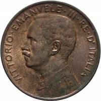 (№1908km41) Монета Италия 1908 год 2 Centesimi (Италиа СУ Прора)